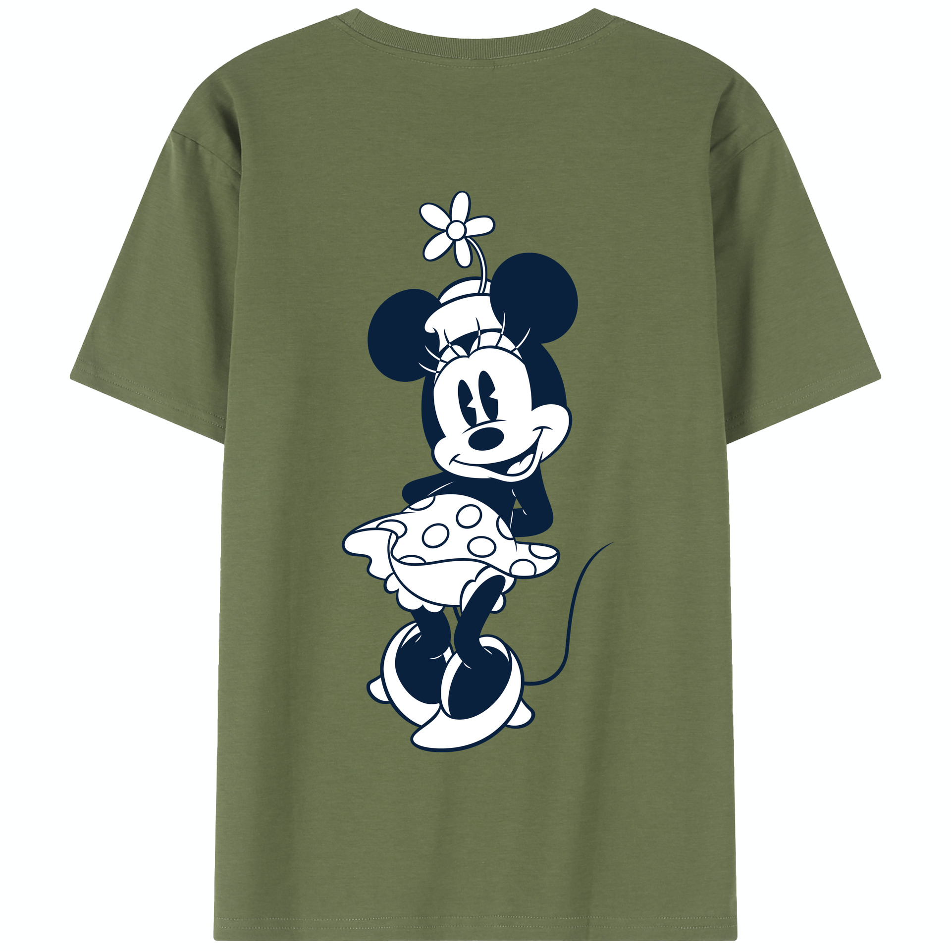 （画像用） ミッキーマウス Mickey Mouse 綿100％半袖Tシャツ（背面プリント）